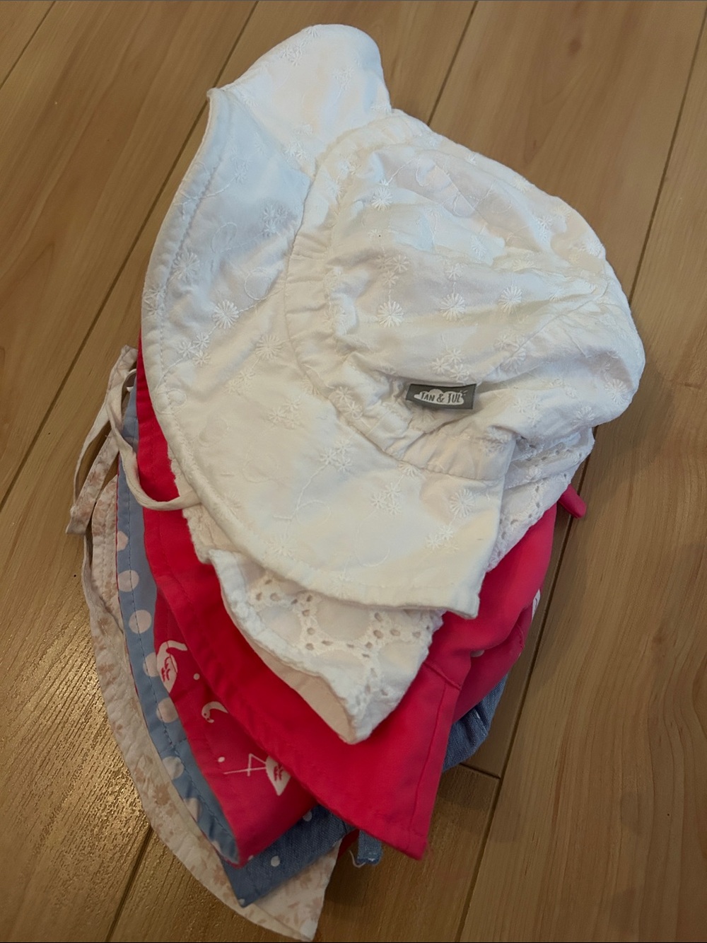 Baby Sun Hats x7